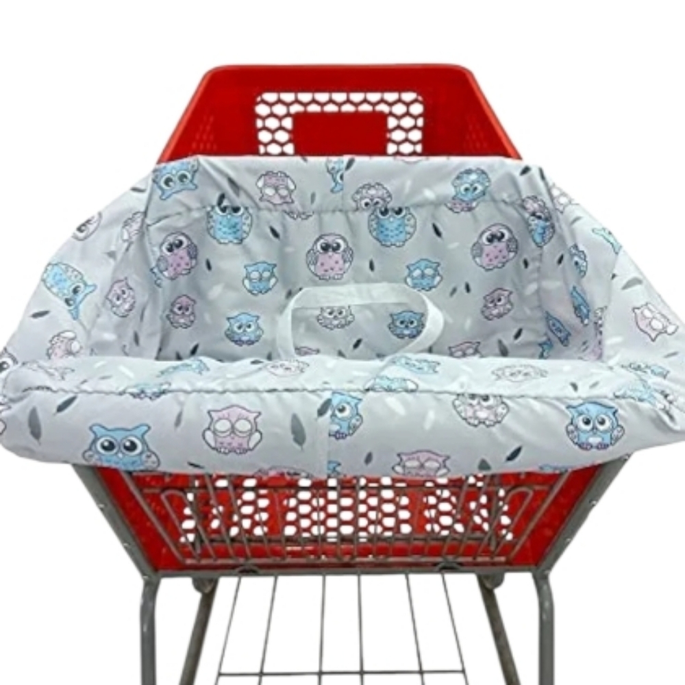 Owl Print Shopping Cart Cover for Kids
